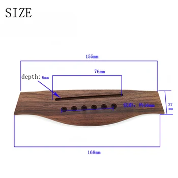 Indian Rosewood Chitara Acustica Pod Piese de schimb de Înaltă Calitate, lemn de Trandafir Chitara Lemn Accesorii 168mm